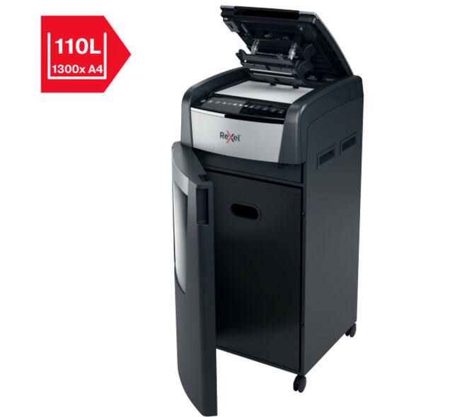 Papiervernietiger Rexel Optimum Auto+ 600X P4 snippers 4x30mm