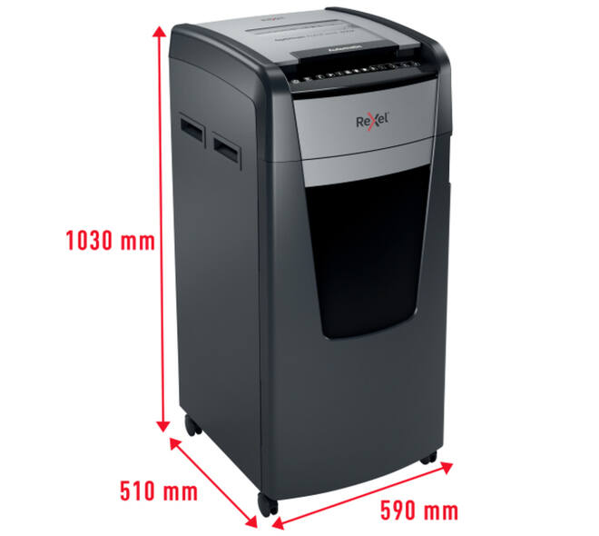 Papiervernietiger Rexel Optimum Auto+ 600X P4 snippers 4x30mm
