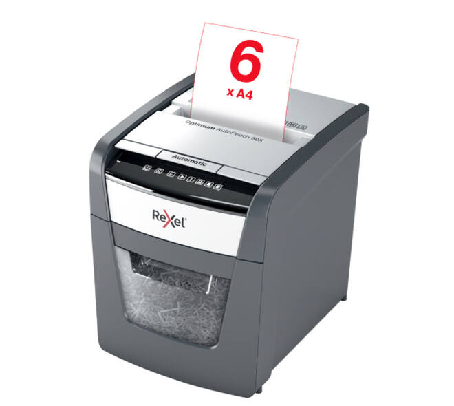 Papiervernietiger Rexel Optimum Auto+ 50X P4 snippers 4x28mm