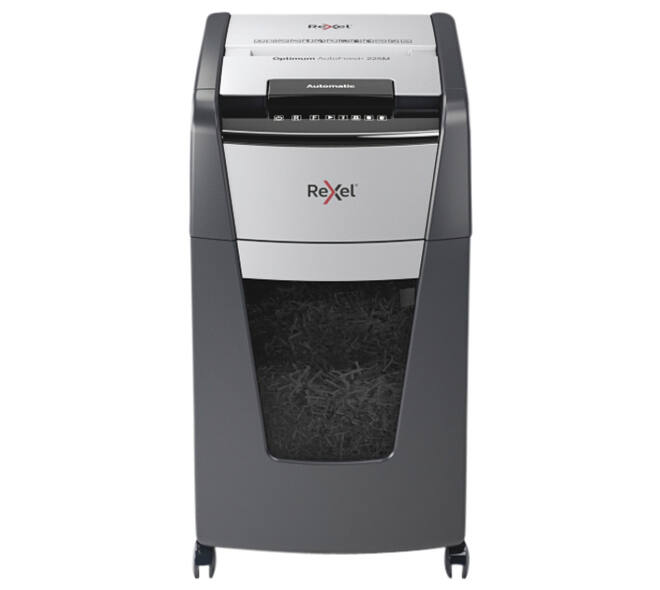 Papiervernietiger Rexel Optimum Auto+ 225M P5 snippers 2x15mm