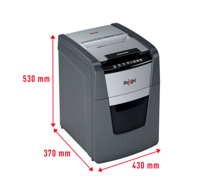 Papiervernietiger Rexel Optimum Auto+ 100X P4 snippers 4x28mm