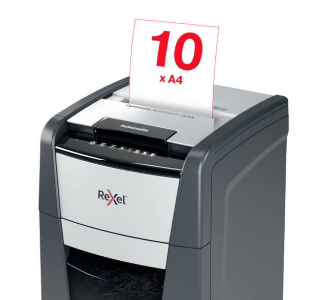 Papiervernietiger Rexel Optimum Auto+ 225X P4 snippers 4x26mm