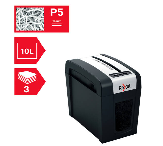 Papiervernietiger Rexel Secure MC3-SL P5 snippers 2x15mm