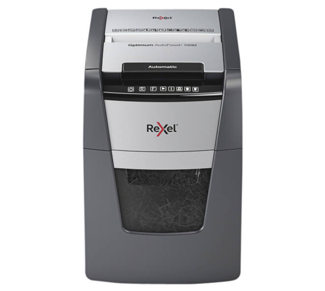 Papiervernietiger Rexel Optimum Auto+ 100M P5 snippers 2x15mm