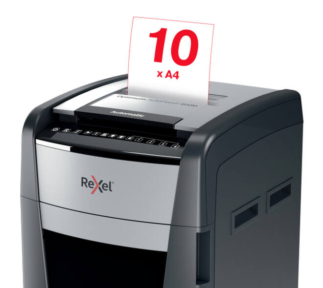 Papiervernietiger Rexel Optimum Auto+ 600M P5 snippers 2x15mm
