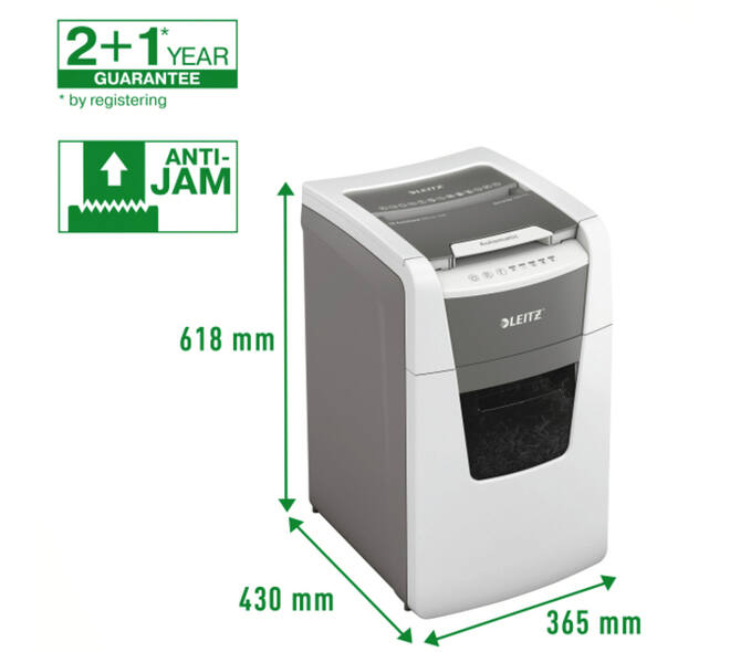 Papiervernietiger Leitz IQ Auto+ Office 150 P4 snippers 4x28mm