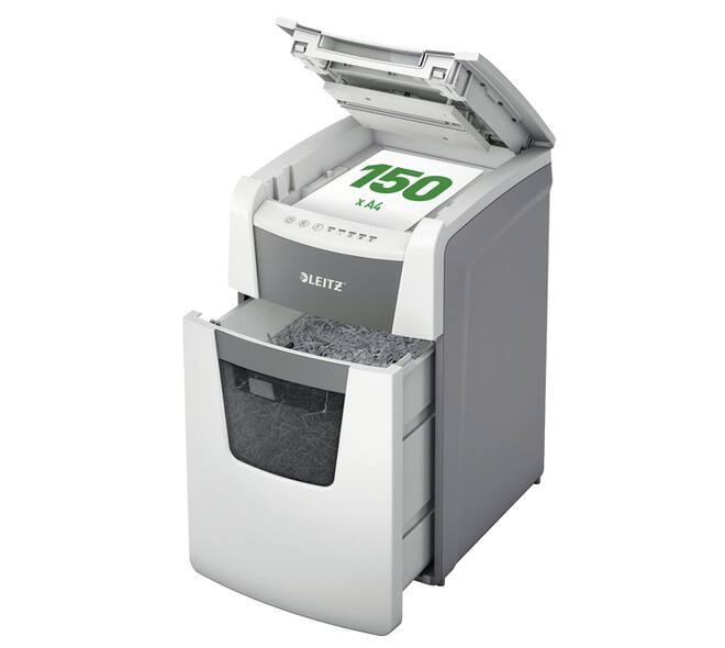 Papiervernietiger Leitz IQ Auto+ Office 150 P4 snippers 4x28mm