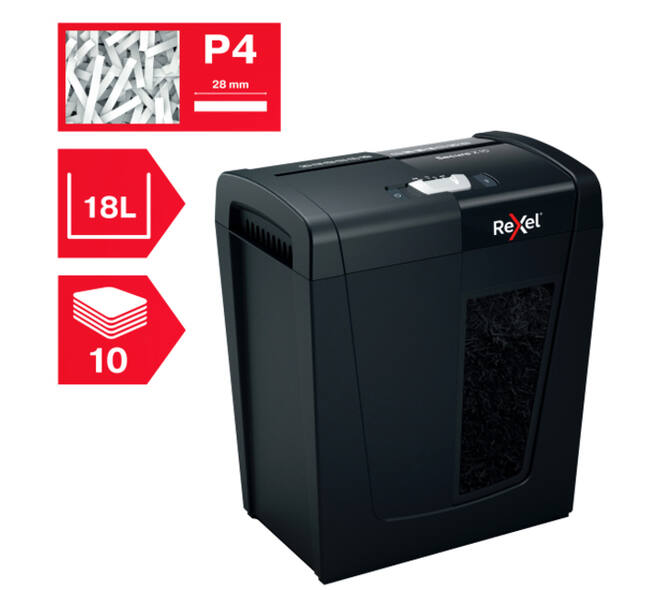 Papiervernietiger Rexel Secure X10 P4 snippers 4x40mm