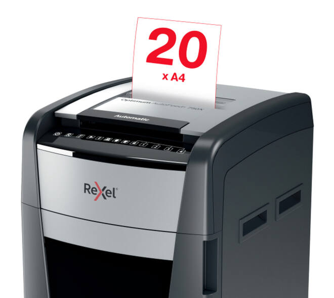 Papiervernietiger Rexel Optimum Auto+ 750X P4 snippers 4x30mm