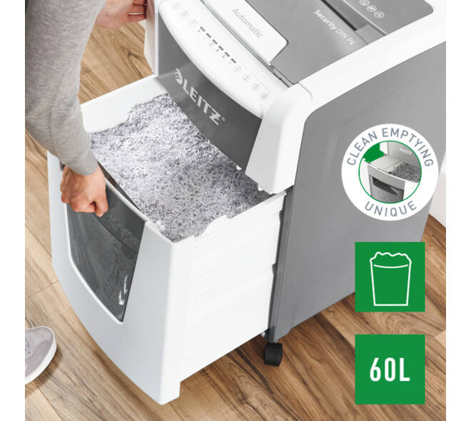 Papiervernietiger Leitz IQ Auto+ Office 300 P4 snippers 4x28mm