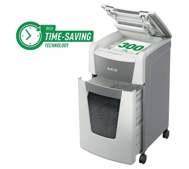 Papiervernietiger Leitz IQ Auto+ Office 300 P4 snippers 4x28mm