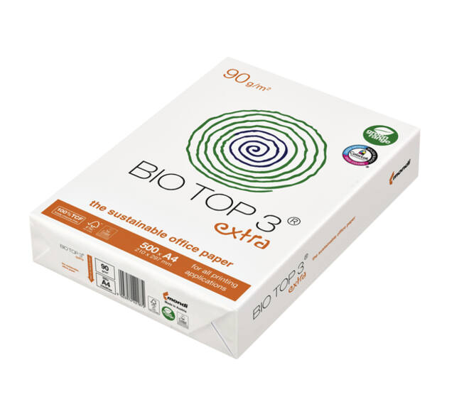 Kopieerpapier BioTop 3 A4 90gr naturel 500 vel