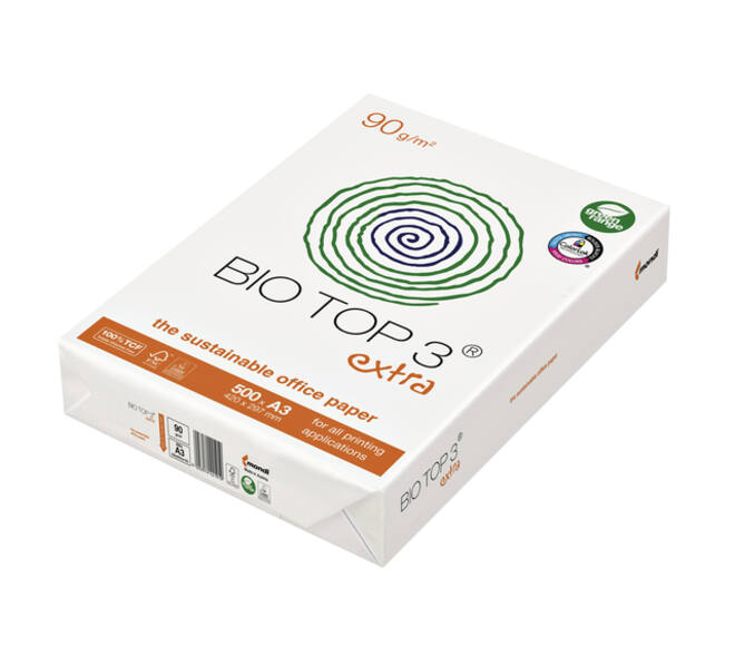 Kopieerpapier BioTop 3 A3 90gr naturel 500 vel