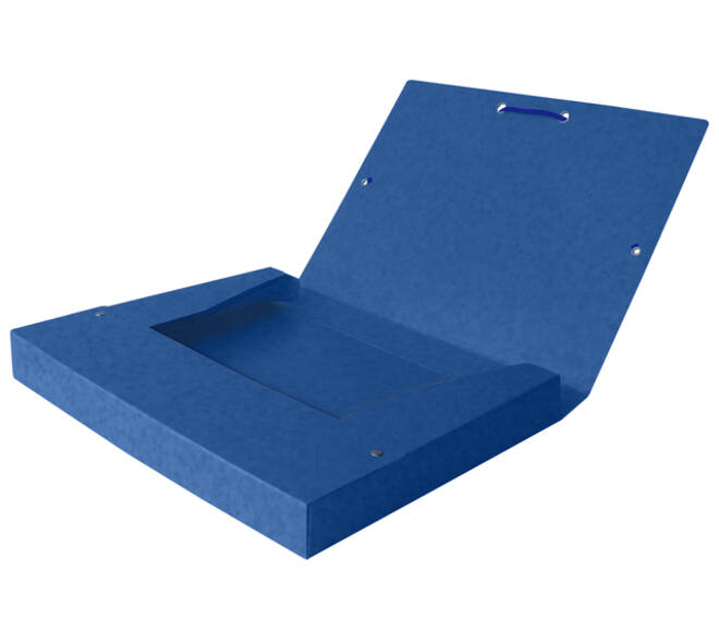 Elastobox Oxford Top File+ A4 40mm blauw