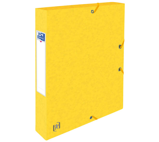 Elastobox Oxford Top File+ A4 40mm geel