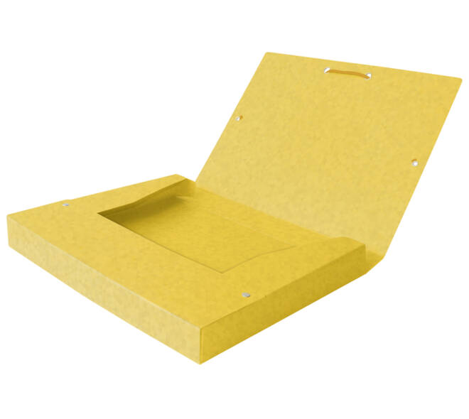Elastobox Oxford Top File+ A4 40mm geel