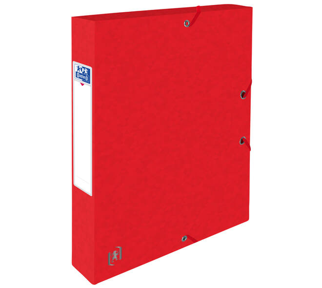 Elastobox Oxford Top File+ A4 40mm rood