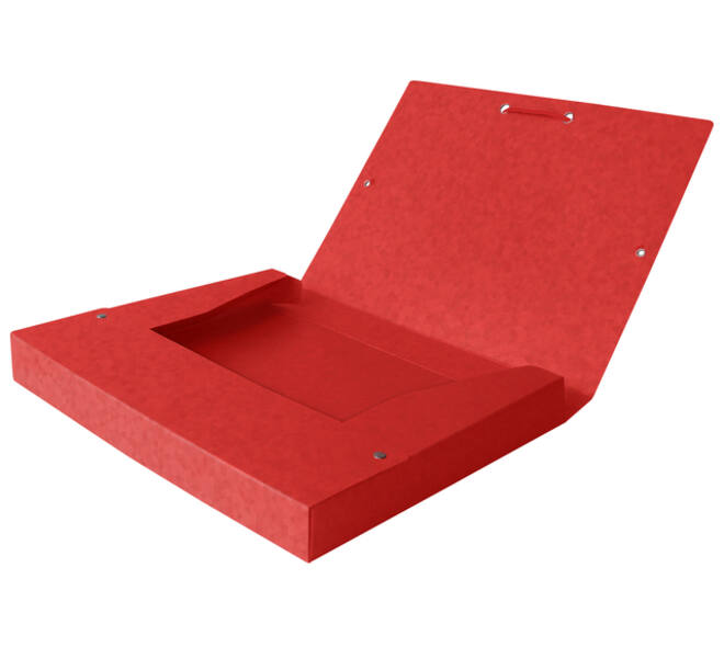 Elastobox Oxford Top File+ A4 40mm rood