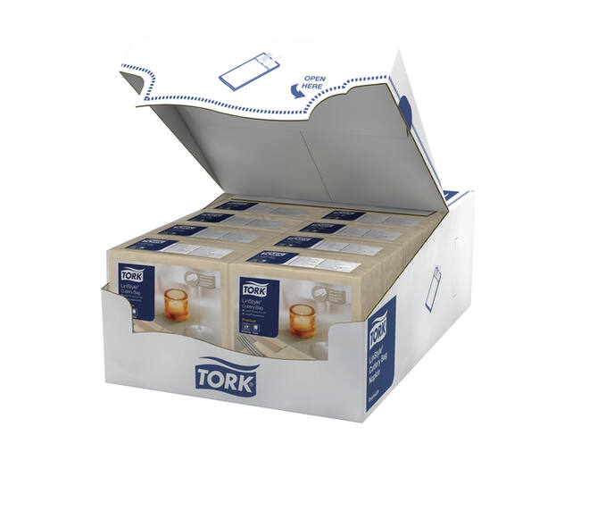 Pochette Tork Linstyle Premium 1-laags 390x390mm crème 509609