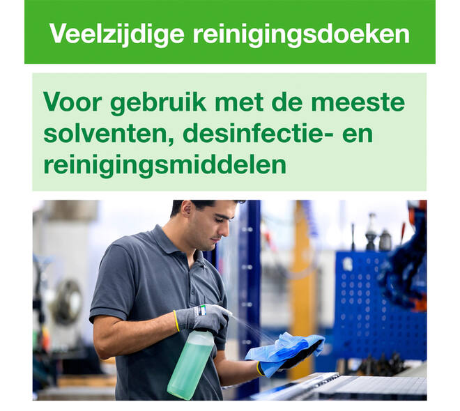 Reinigingsdoek Tork W8 Premium 1-laags 40 vel blauw 194450