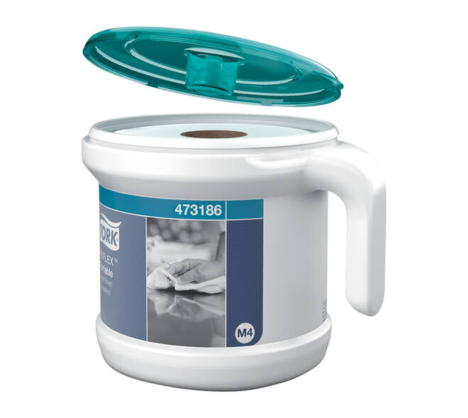 Reinigingsdoekdispenser Tork M4 Reflex Performance dispenserdoos startpakket wit 473186