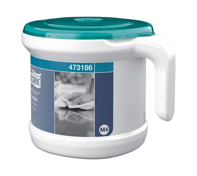 Reinigingsdoekdispenser Tork M4 Reflex Performance dispenserdoos startpakket wit 473186