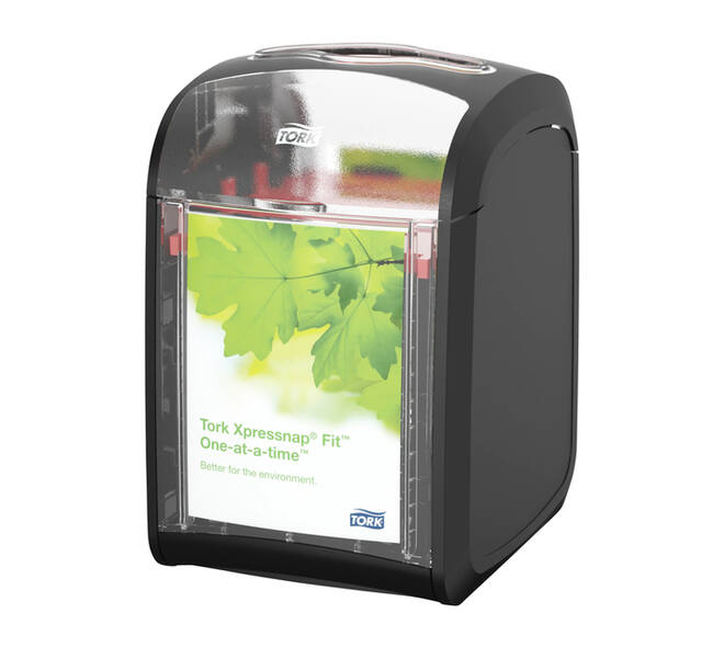 Servetdispenser Tork N14 Xpressnap Fit Signature line zwart 272900