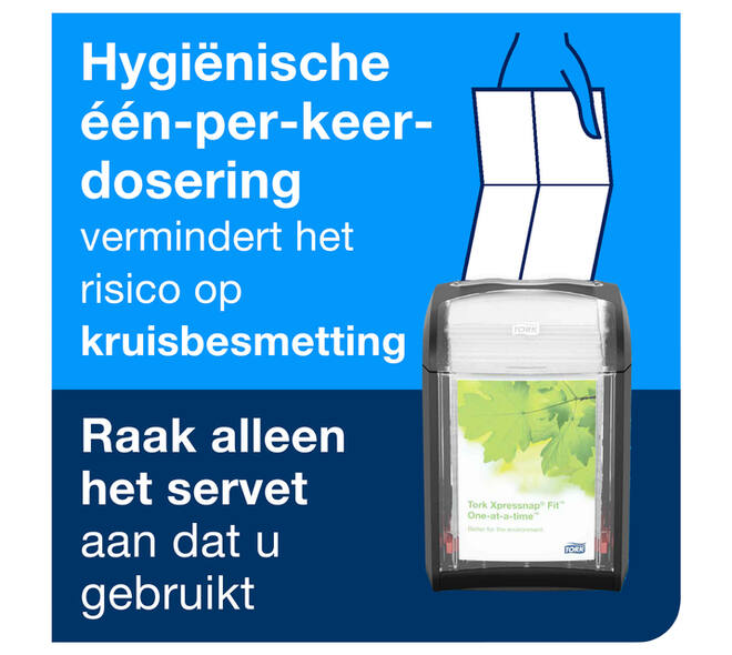 Servetdispenser Tork N14 Xpressnap Fit Signature line zwart 272900