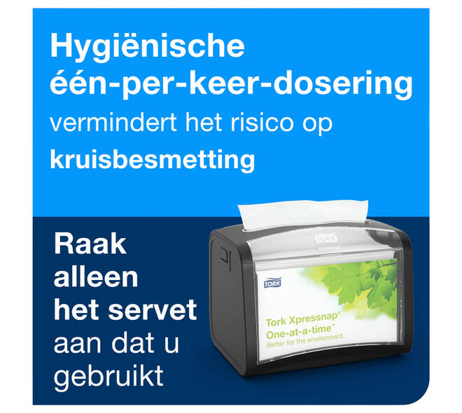 Servet Tork N4 Xpressnap Premium 1/2 vouw 2-laags 213x165mm 1000 vel wit 15850
