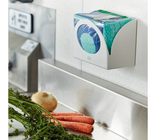 Reinigingsdoek Tork W8 Premium 1-laags 40 vel groen 194550