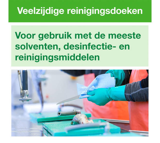 Reinigingsdoek Tork W8 Premium 1-laags 40 vel groen 194550