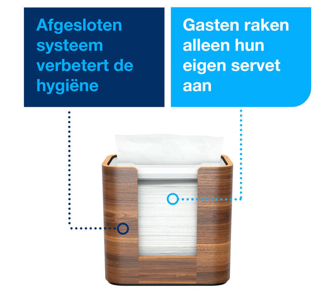 Servetdispenser Tork N4 Xpressnap Signature line walnoot 273002