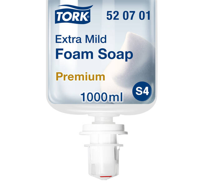 Handzeep Tork S4 Premium schuim 1000ml gevoelige huid 520701