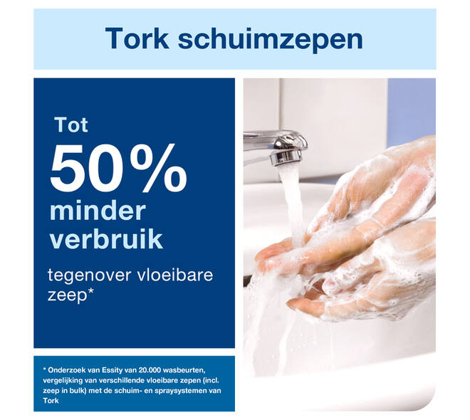 Handzeep Tork S4 Premium schuim 1000ml gevoelige huid 520701