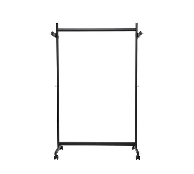 Garderoberek MAUL Samba mobiel 115X172X51cm 40kg, 10 haken zwart RAL9004