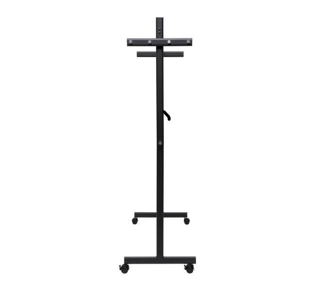 Garderoberek MAUL Samba mobiel 115X172X51cm 40kg, 10 haken zwart RAL9004