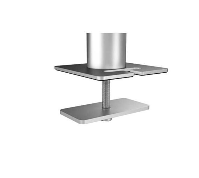 Monitorarm Durable met bladdoorvoer voor 1 scherm en 1 tablet
