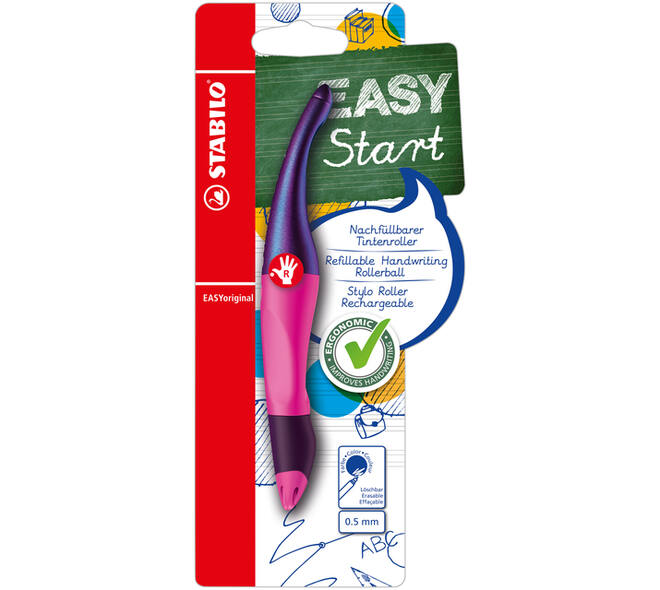 Rollerpen STABILO Easyoriginal rechtshandig hologr ed M magenta blist