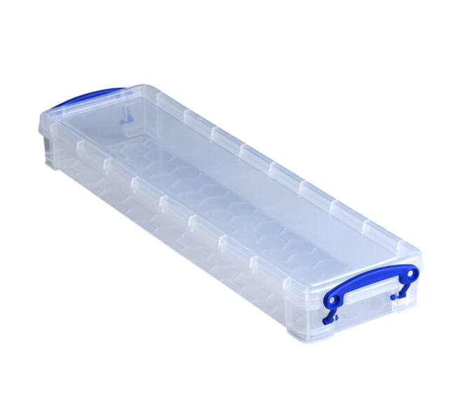 Opbergbox Really Useful 0.8 liter 355x100x40mm transparant wit