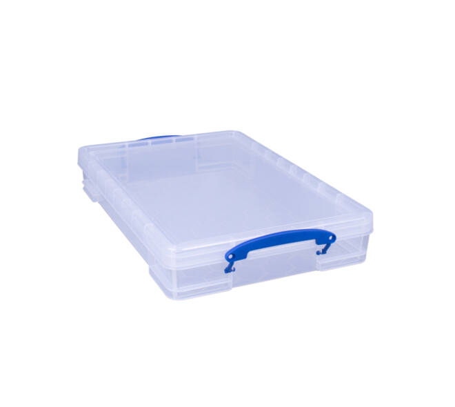 Opbergbox Really Useful 10 liter 520x340x85mm transparant wit