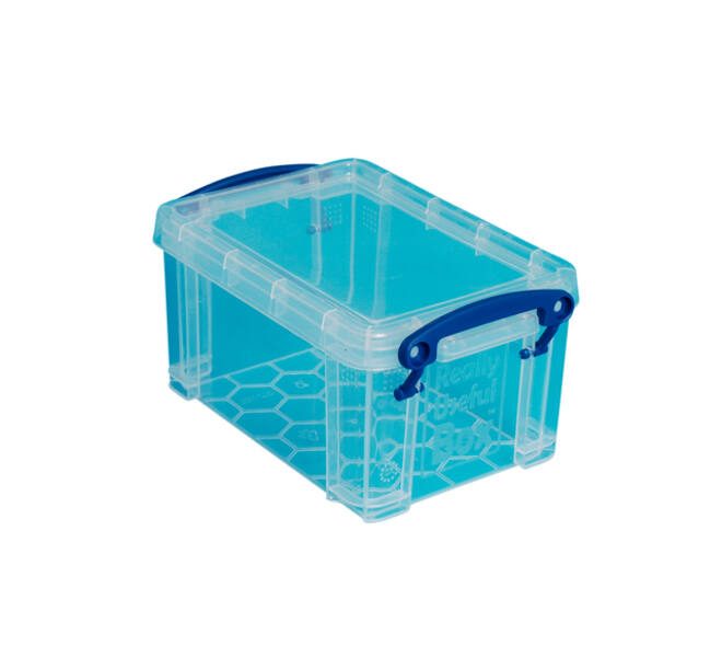 Opbergbox Really Useful 0.7 liter 155x100x80mm transparant wit