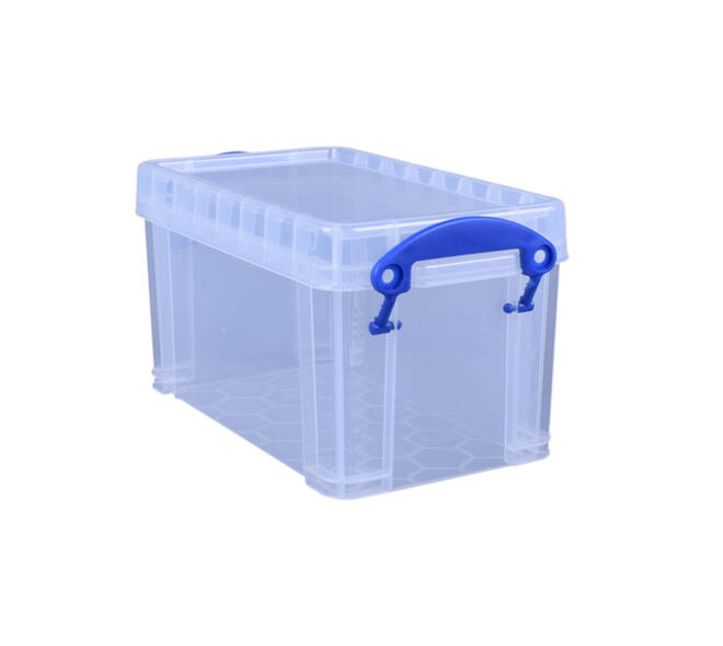 Opbergbox Really Useful 2.1 liter 240x130x125mm transparant wit