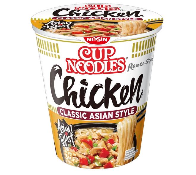 Noodles Nissin tasty chicken cup