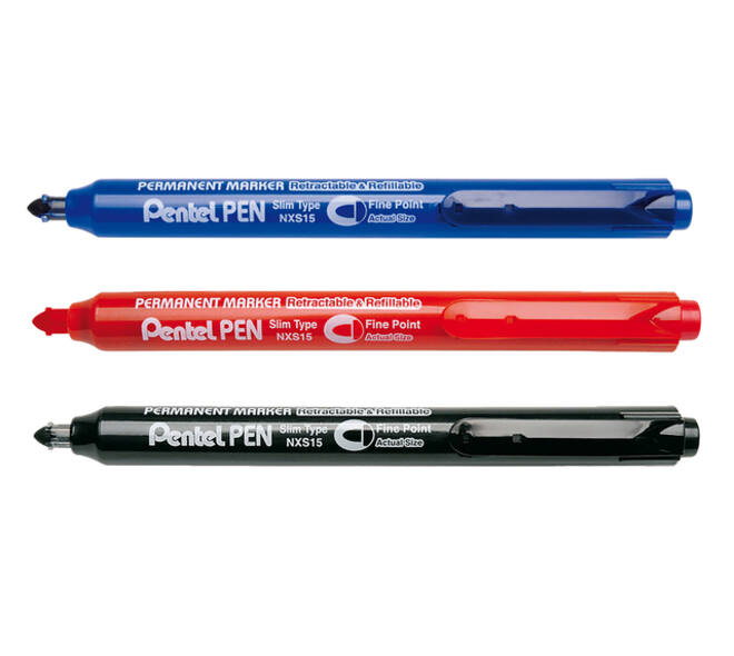 Viltstift Pentel NXS15 1mm zwart