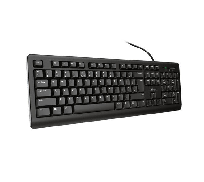 Toetsenbord Trust Primo QWERTY zwart