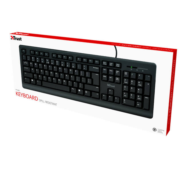 Toetsenbord Trust Primo QWERTY zwart