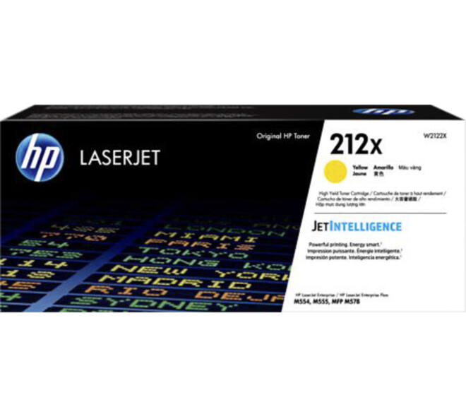 Tonercartridge HP W2122X 212X geel