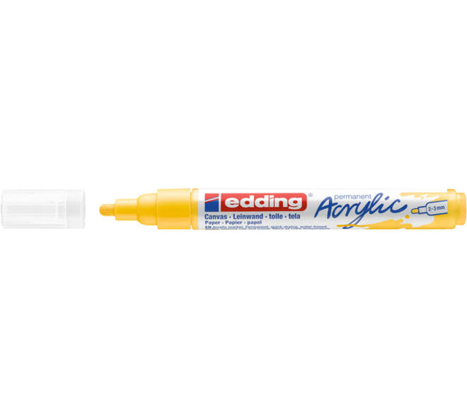 Acrylmarker edding e-5100 medium verkeersgeel