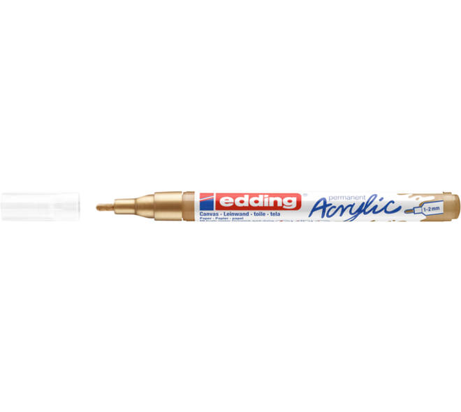 Acrylmarker edding e-5300 fijn rijkgoud