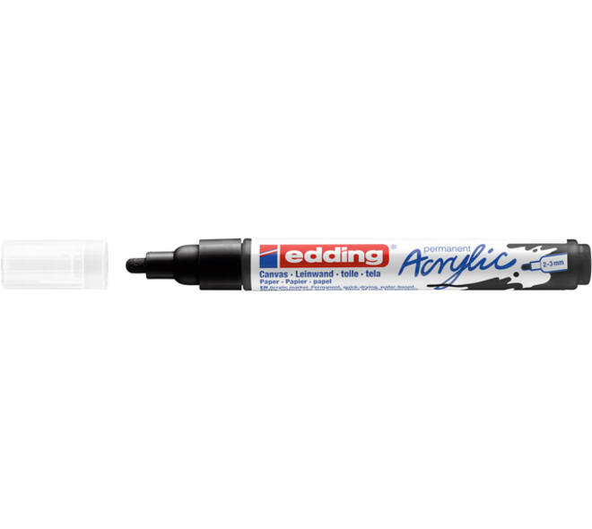 Acrylmarker edding e-5100 medium zwart